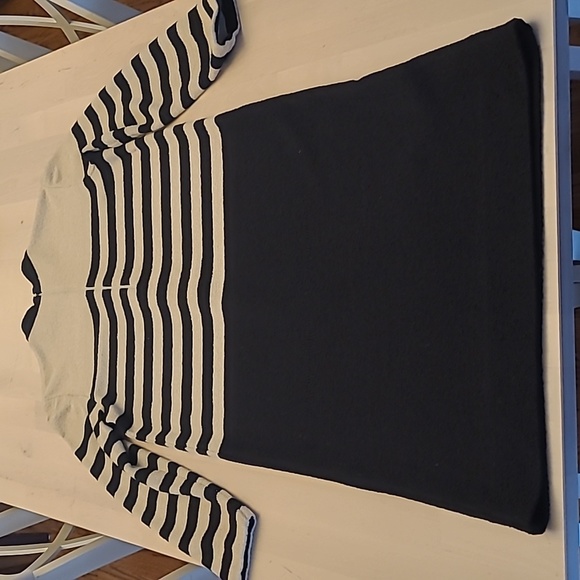 EUC 1960s VTG Castleberry I.Magnin Striped Button Detail Sweater Dress - Picture 7 of 14